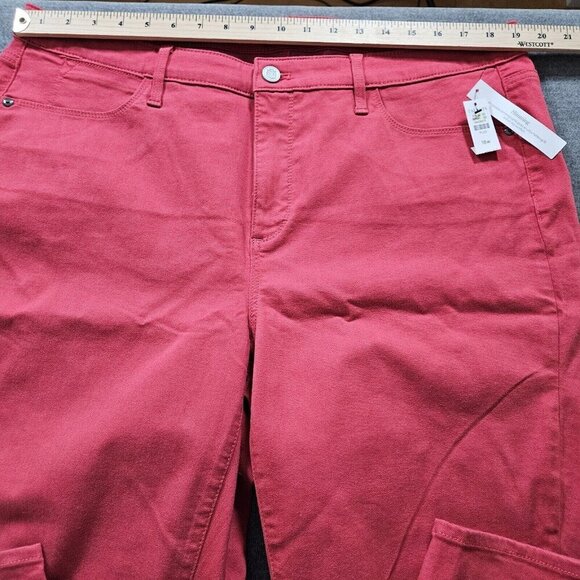 Talbots Jeggings Womens 18W Berry Pink Ankle Length Slimming High Rise Stretch - Picture 4 of 16